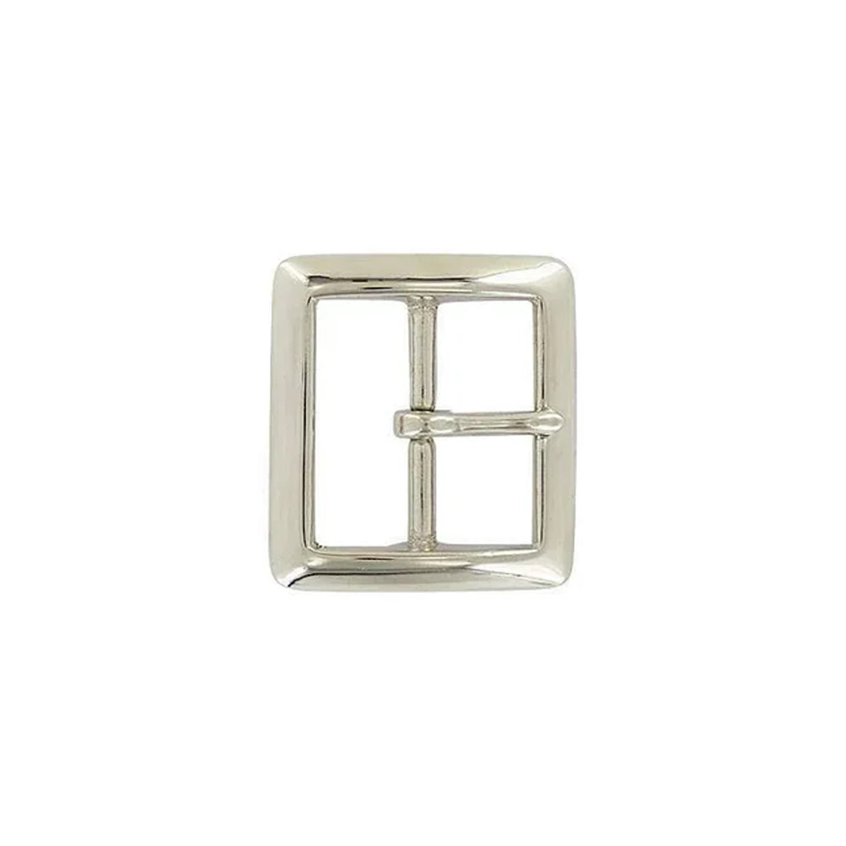 1 1/2" Nickel, Sam Browne Center Bar Buckle, Solid Brass