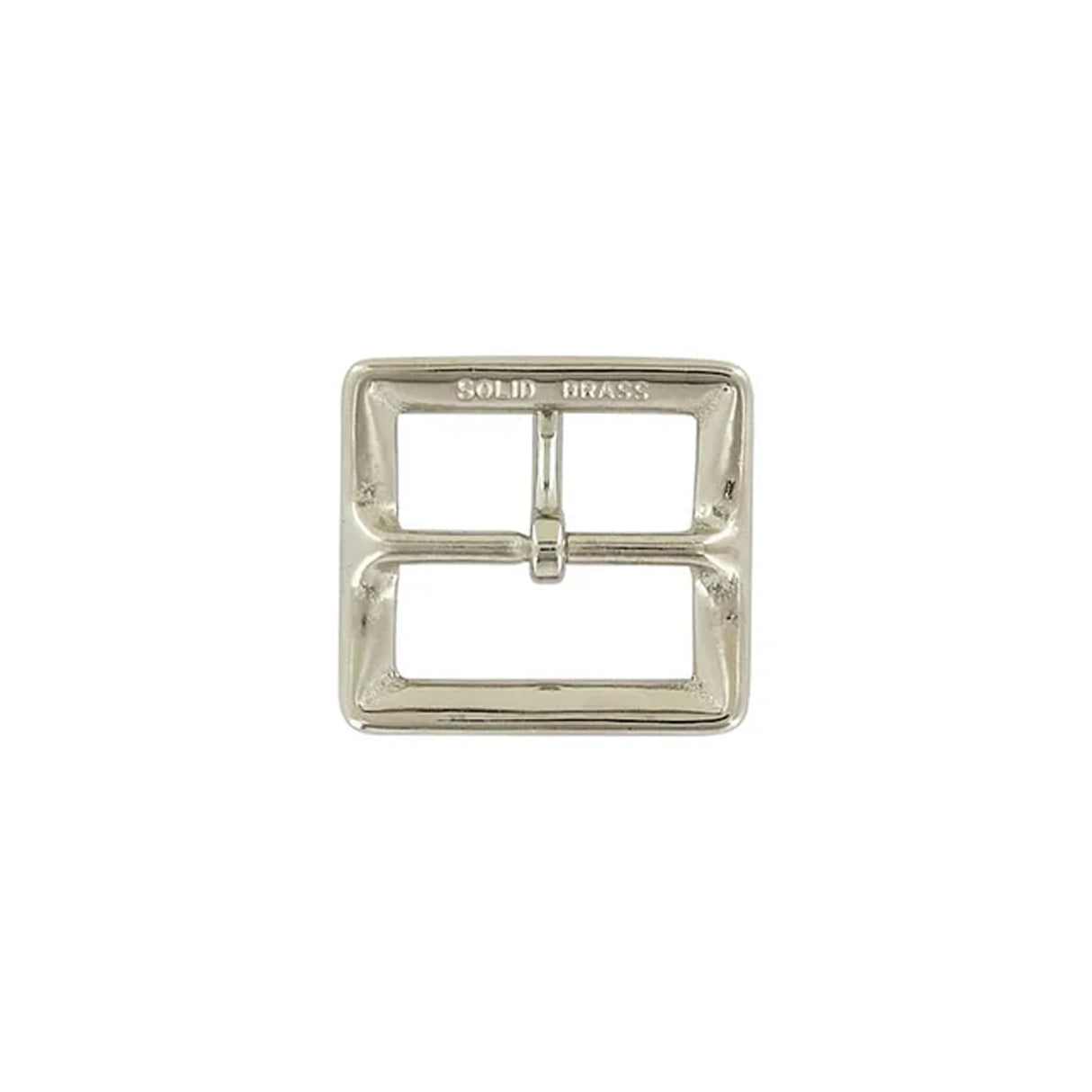1 1/2" Nickel, Sam Browne Center Bar Buckle, Solid Brass