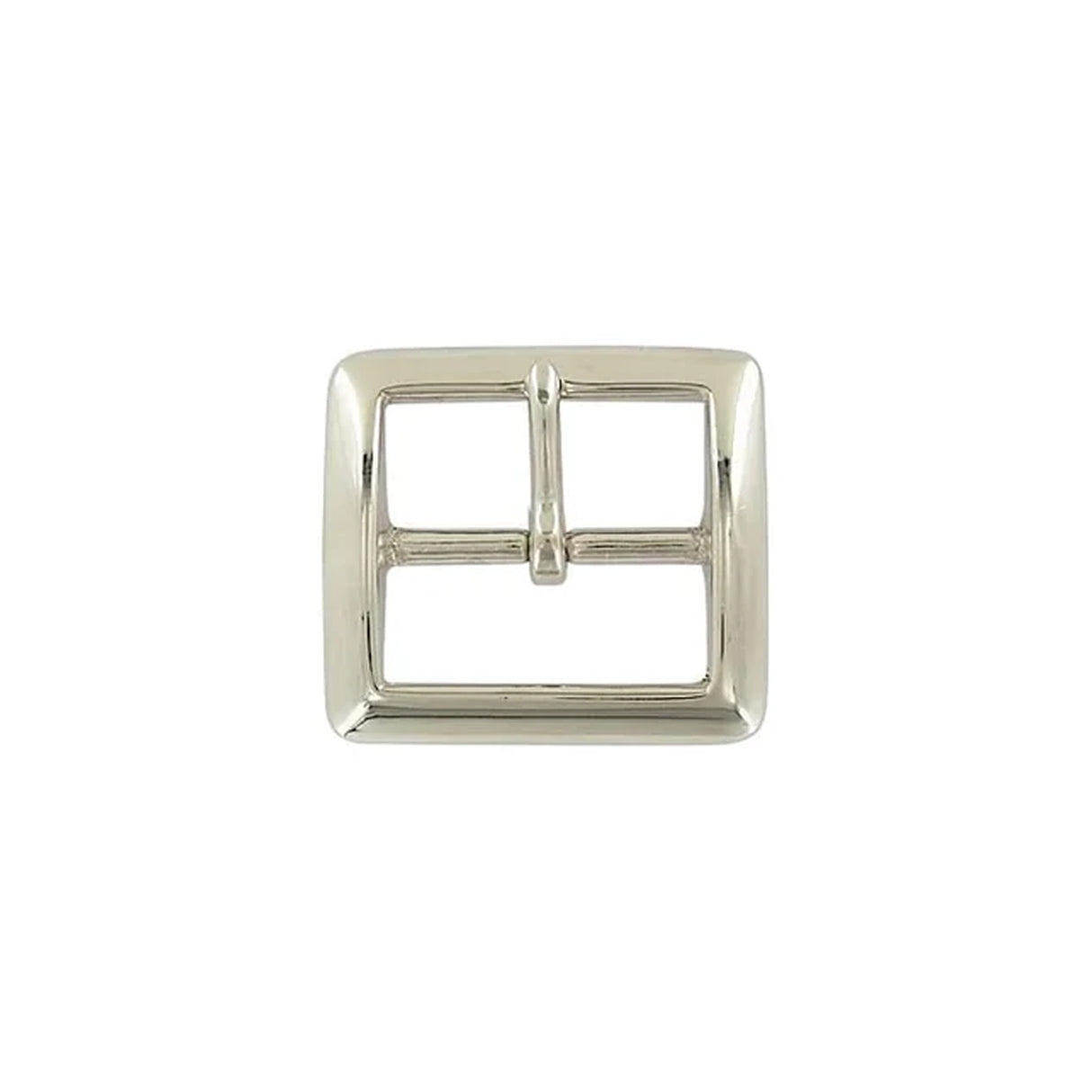 1 1/2" Nickel, Sam Browne Center Bar Buckle, Solid Brass