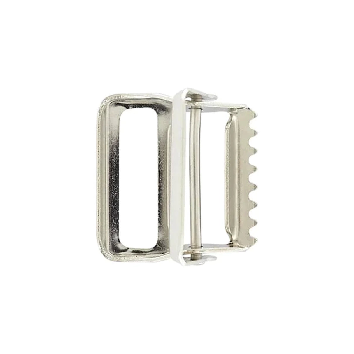 1 1/2" Nickel, Cinch Lock Webbing Buckle, Steel