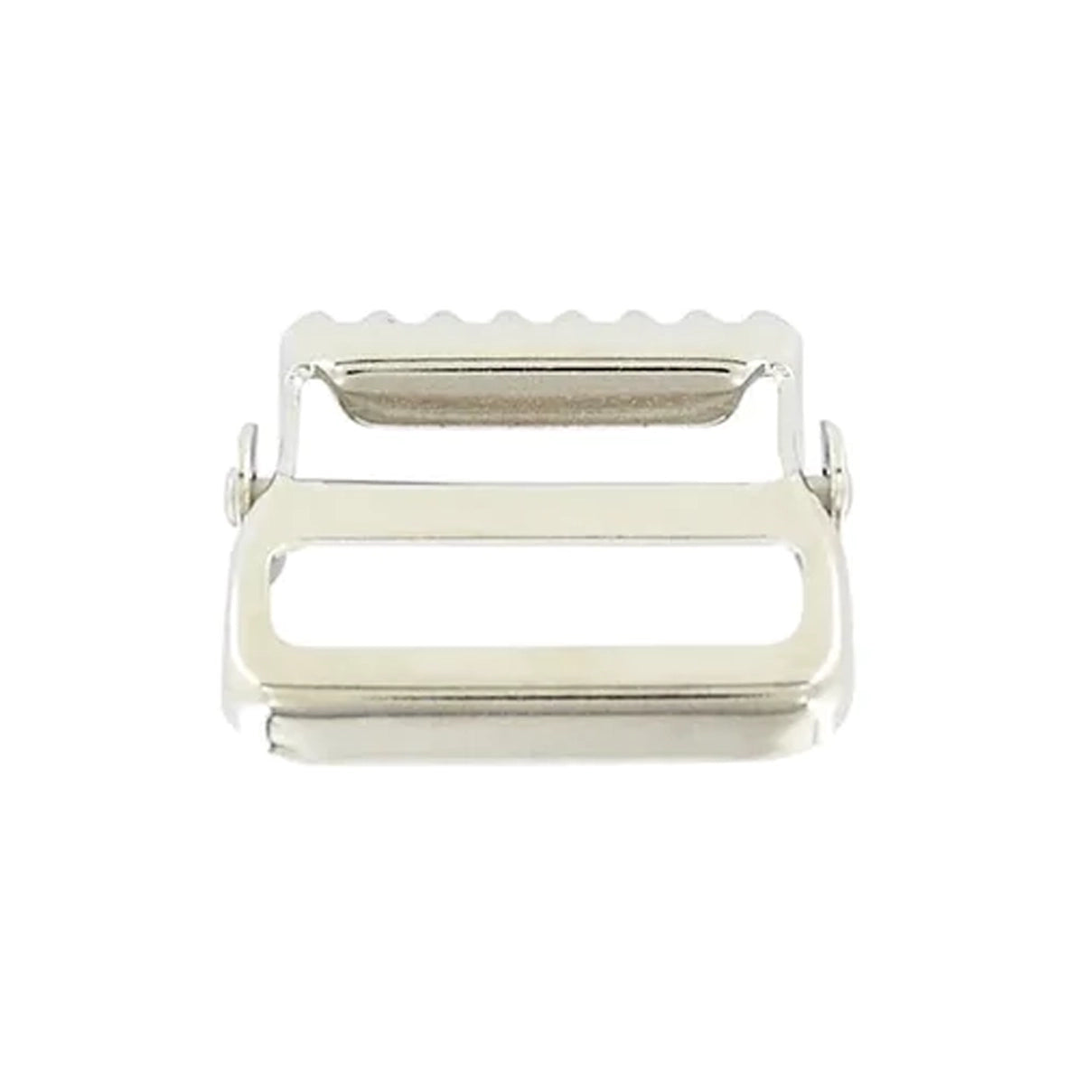 1 1/2" Nickel, Cinch Lock Webbing Buckle, Steel