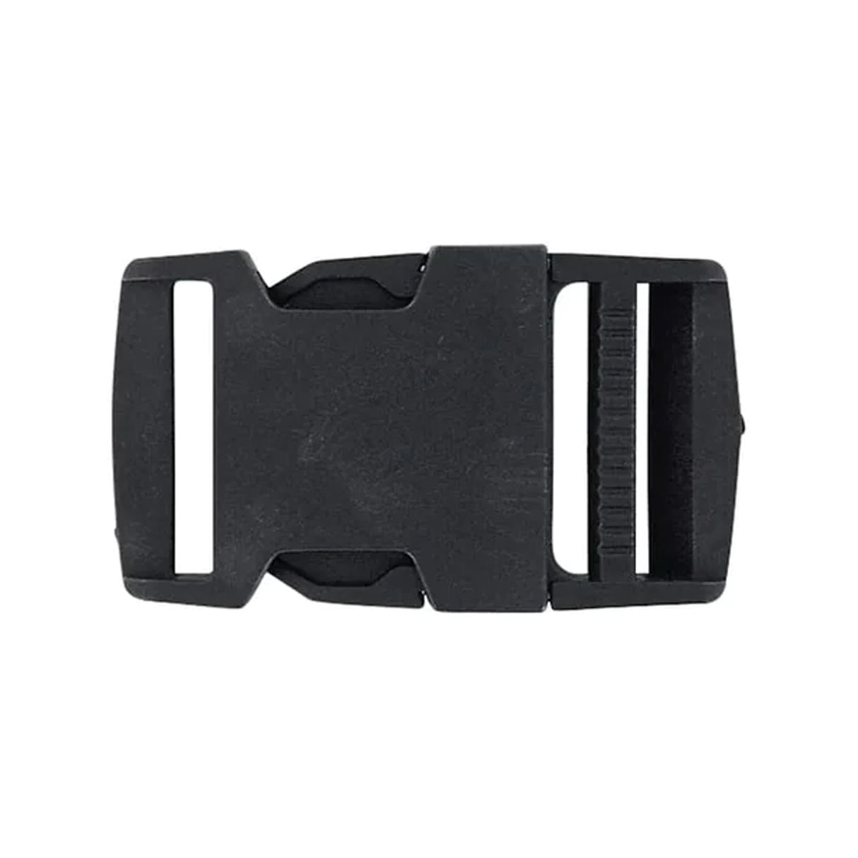 1 1/4" Black, Side Squeeze Buckle, Plastic