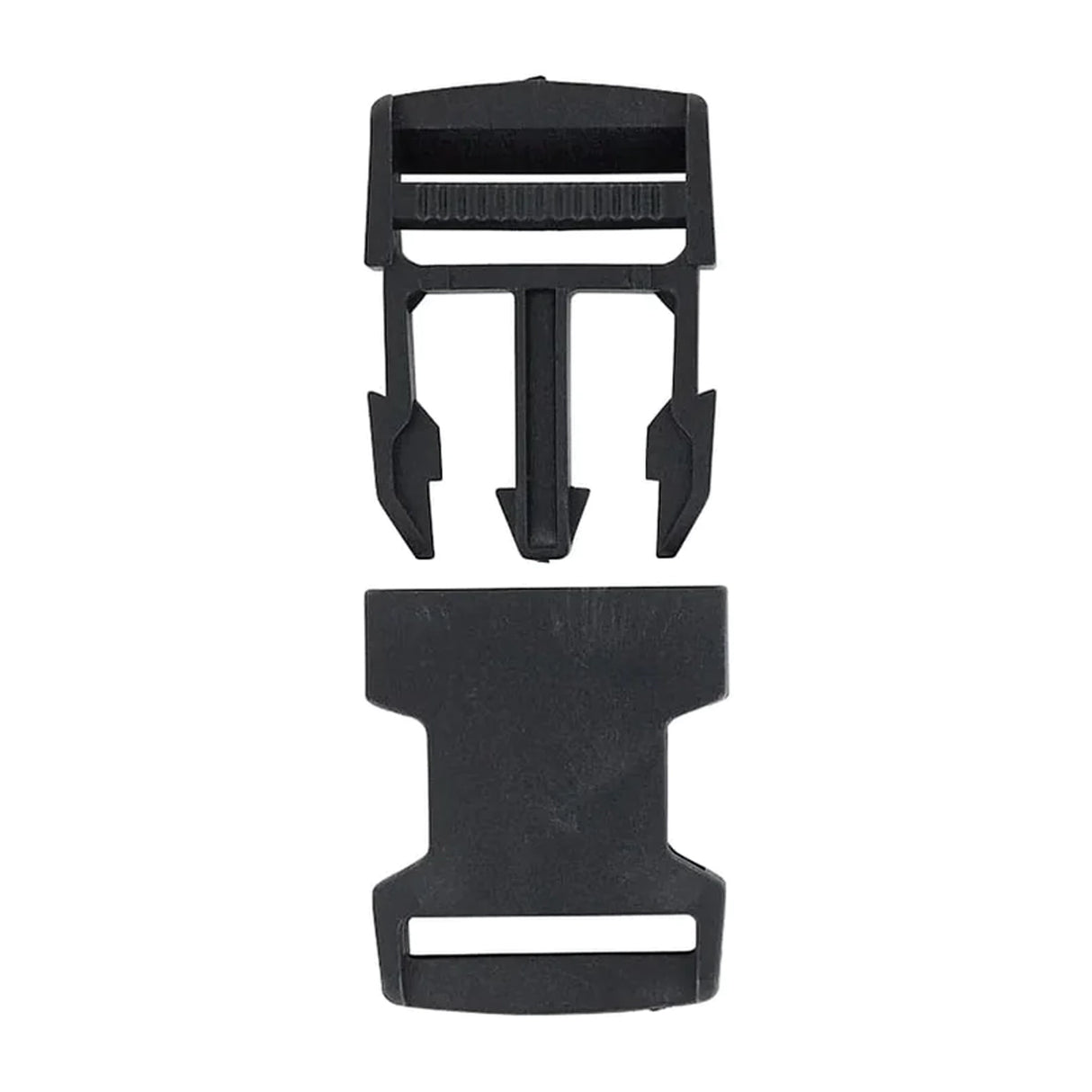 1 1/4" Black, Side Squeeze Buckle, Plastic