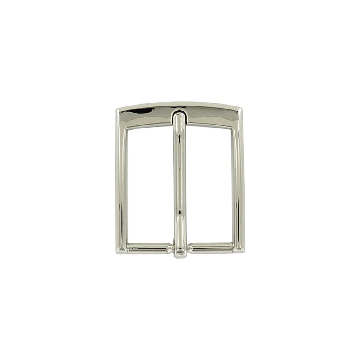 1 1/4" Nickel, Heel Bar Buckle, Zinc Alloy