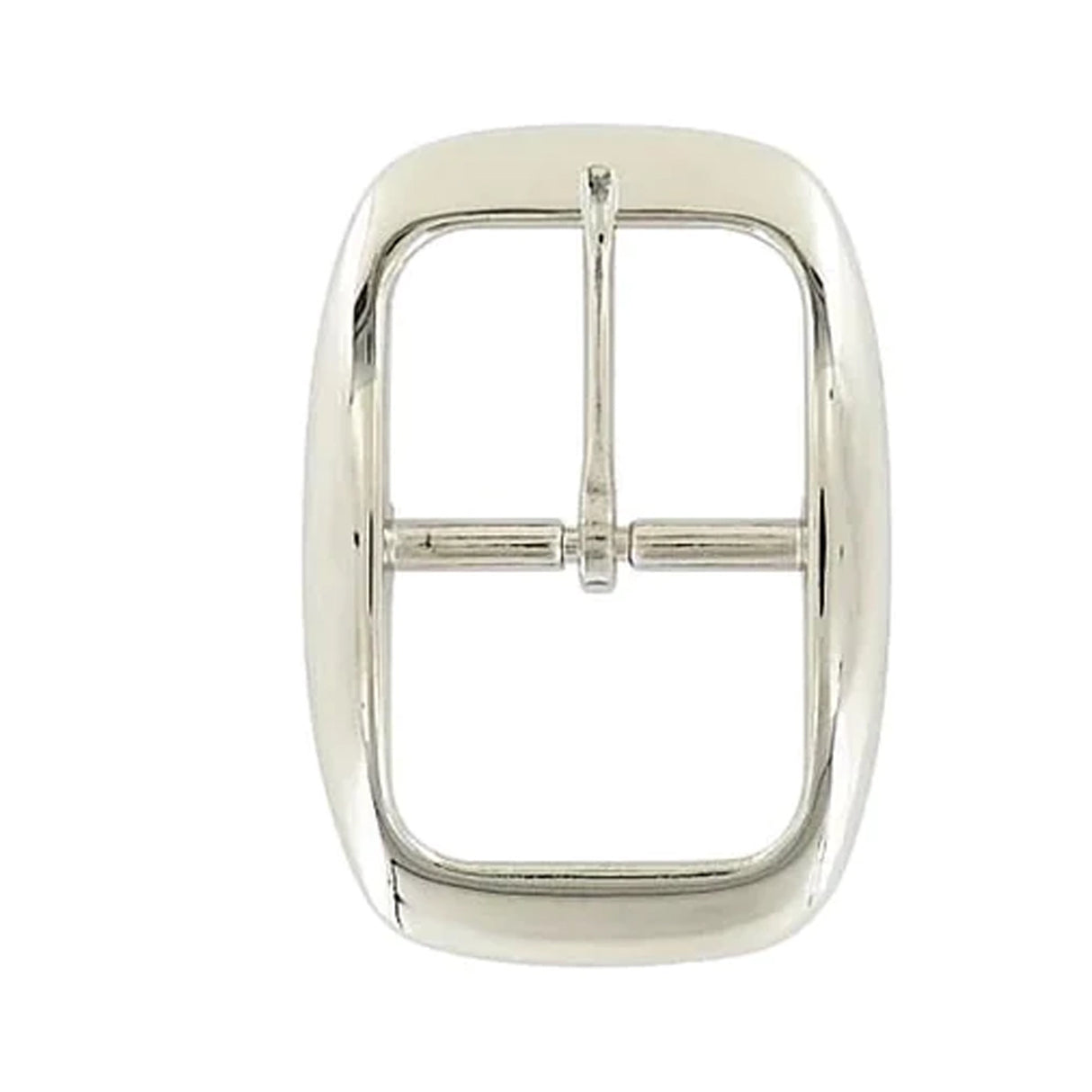 1 1/4" Nickel, Center Bar Buckle, Steel