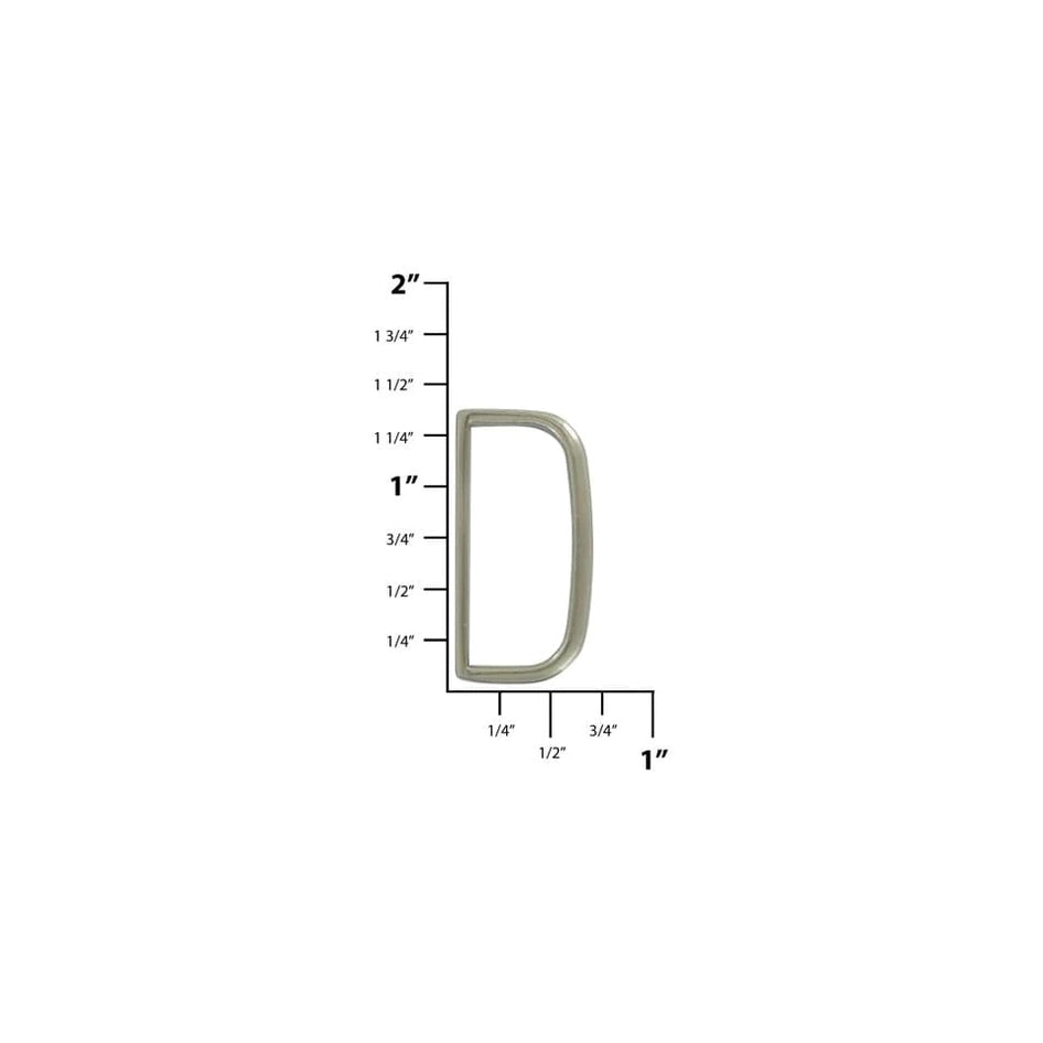 1 1/8" Brushed Nickel, Belt Keeper, Zinc Alloy