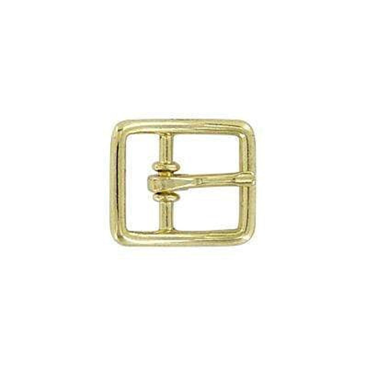 1/2" Brass, Center Bar Buckle, Zinc Alloy