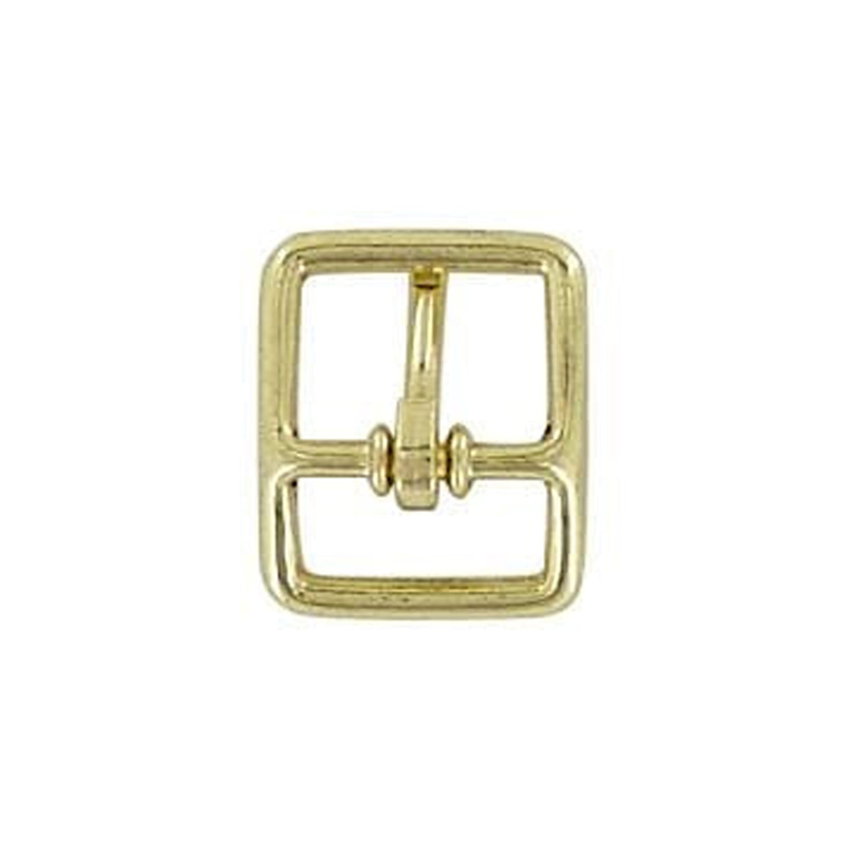 1/2" Brass, Center Bar Buckle, Zinc Alloy