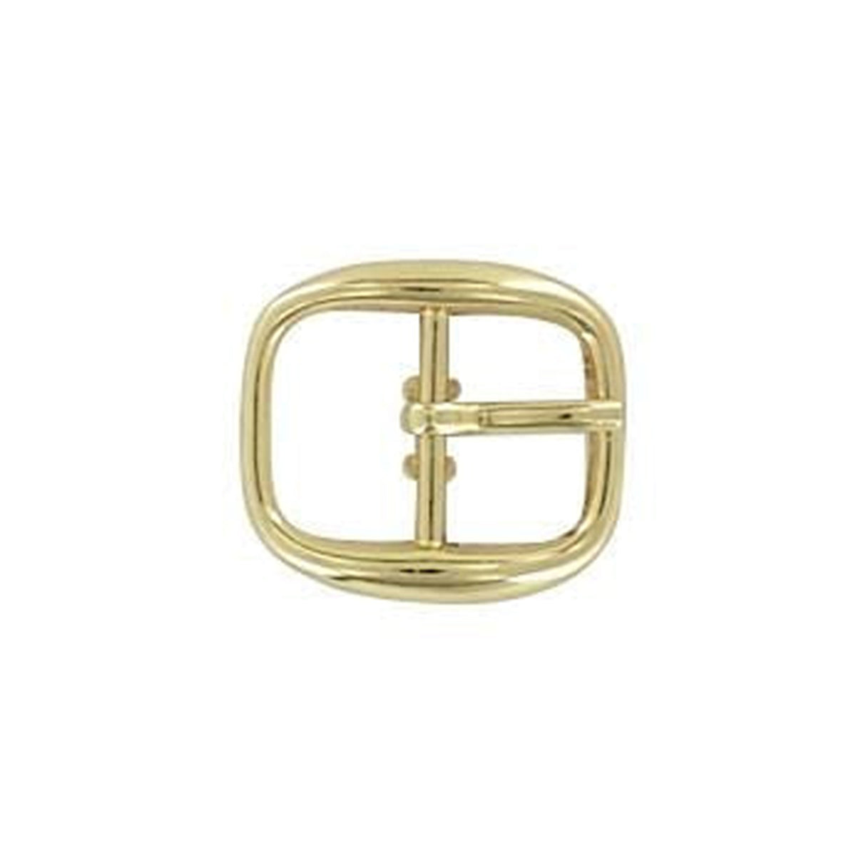 1/2" Gold, Center Bar Buckle, Zinc Alloy