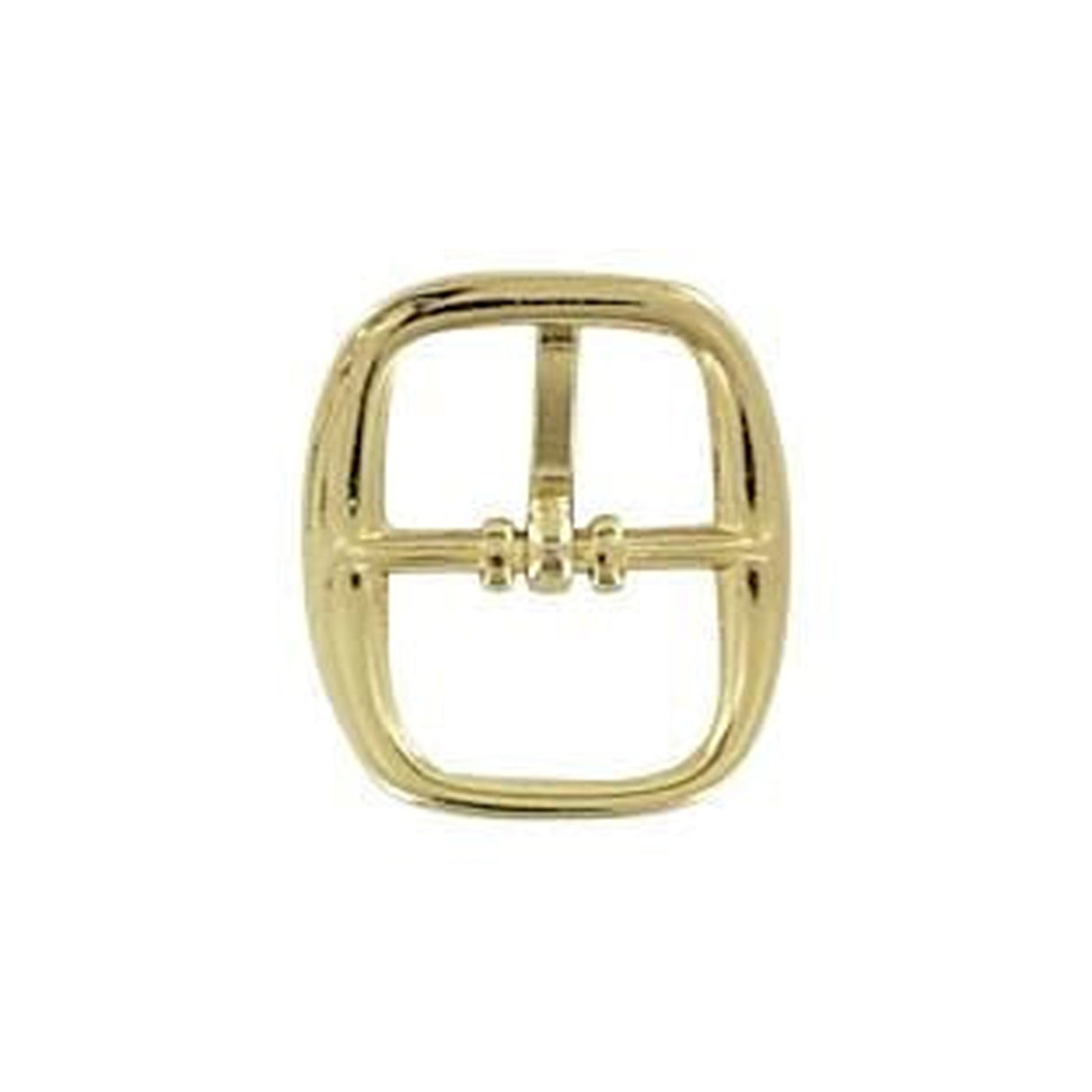 1/2" Gold, Center Bar Buckle, Zinc Alloy