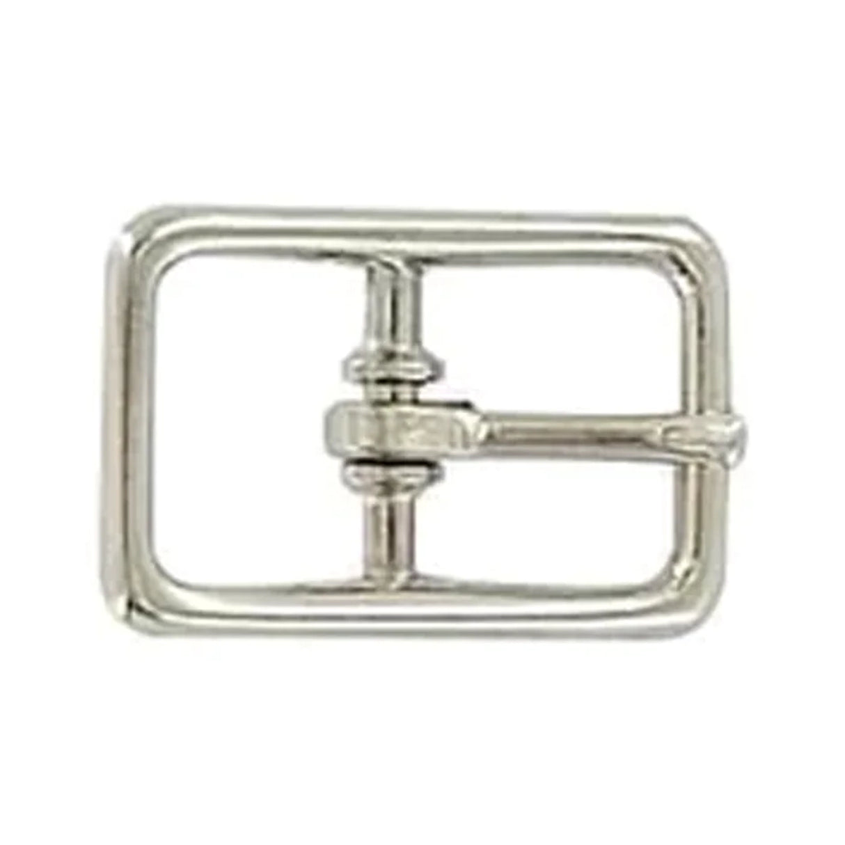 1/2" Nickel, 19x31mm Center Bar Buckle, Zinc Alloy