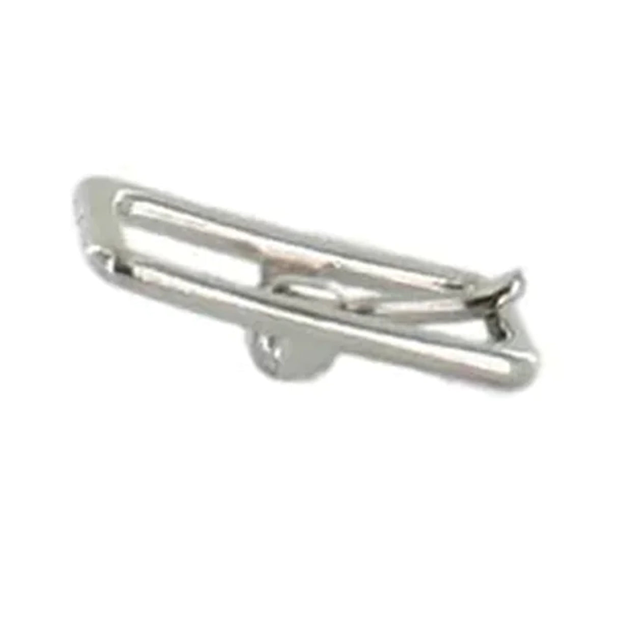 1/2" Nickel, 19x31mm Center Bar Buckle, Zinc Alloy