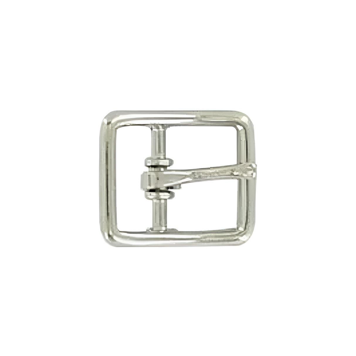 1/2" Nickel, 19x22mm Center Bar Buckle, Zinc Alloy