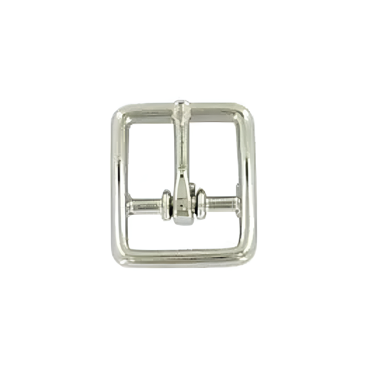 1/2" Nickel, 19x22mm Center Bar Buckle, Zinc Alloy