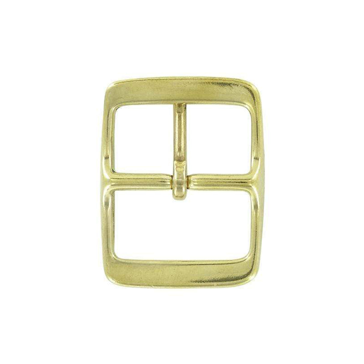 1 3/4" Brass, Center Bar Buckle, Solid Brass