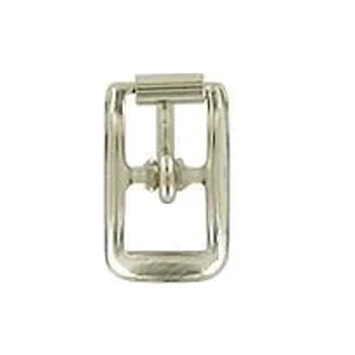 1/4" Nickel, Center Bar Buckle, Steel