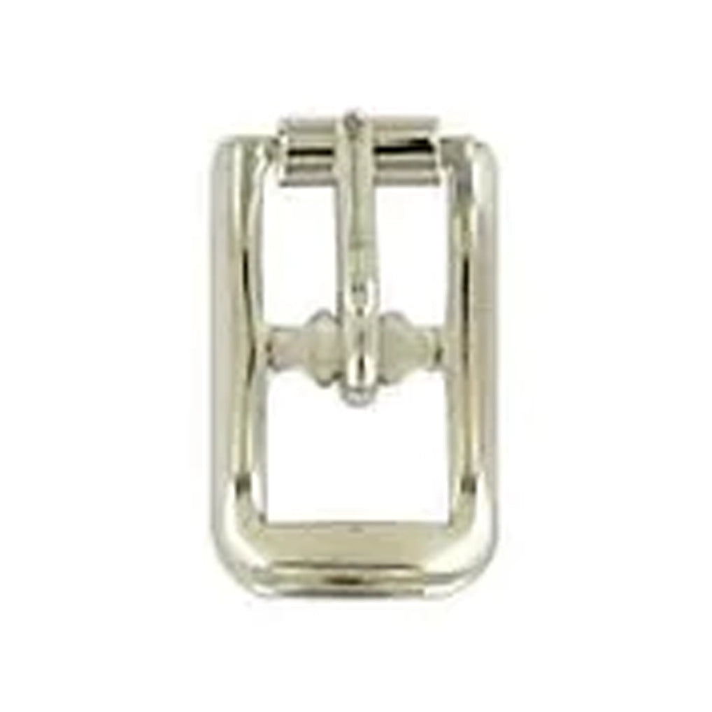 1/4" Nickel, Center Bar Buckle, Steel