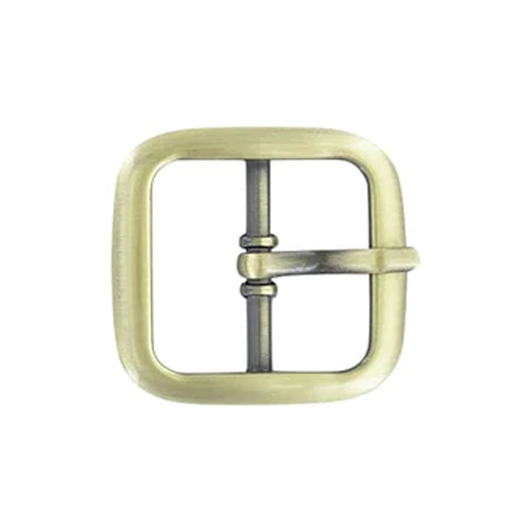 1" Antique Brass, Center Bar Buckle, Zinc Alloy