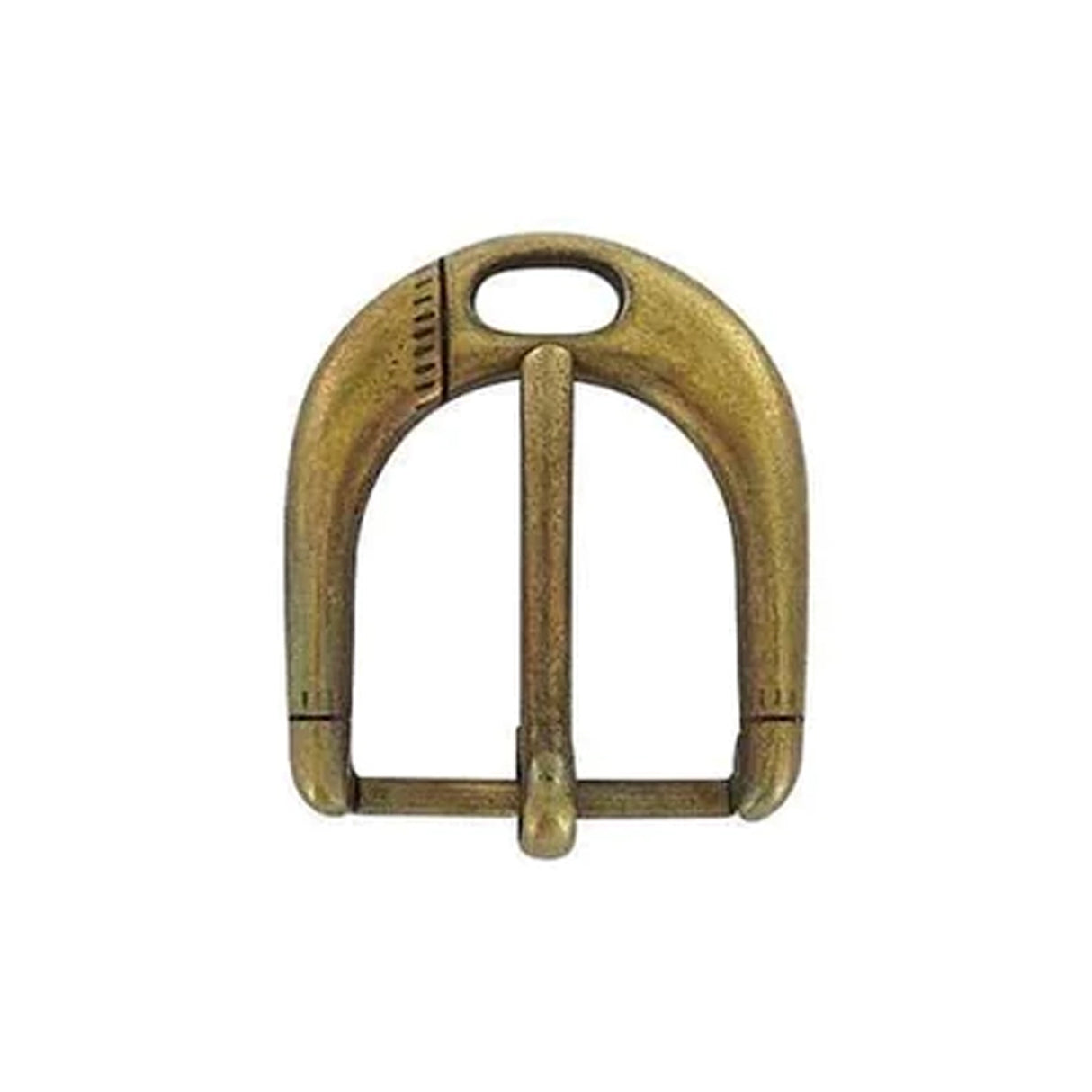1" Antique Brass, Rounded Heel Bar Buckle, Zinc Alloy