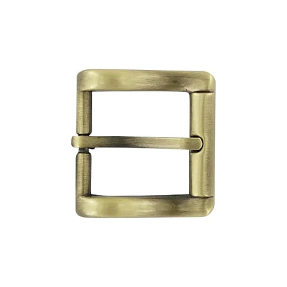 1" Antique Brass, Square Heel Bar Buckle, Zinc Alloy