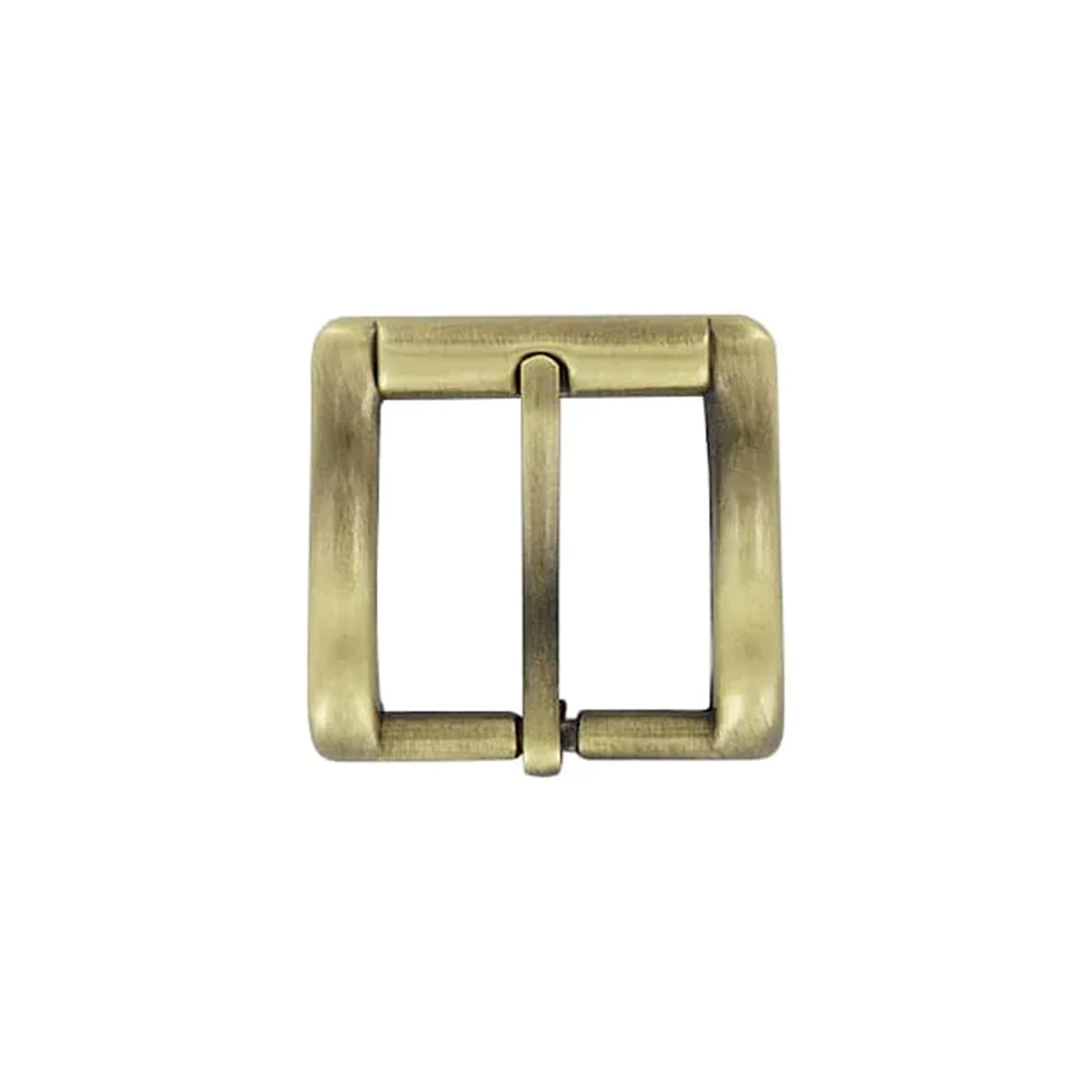 1" Antique Brass, Square Heel Bar Buckle, Zinc Alloy