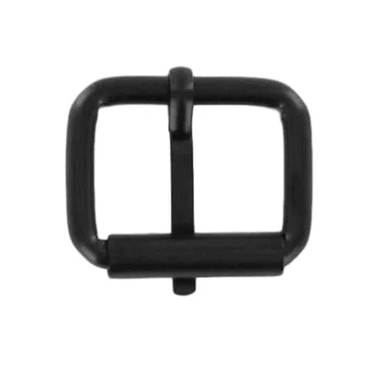 1" Black, Heel Bar Roller Buckle, Steel