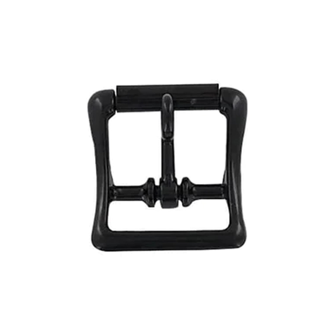 1" Black, Locking Tongue Center Bar Roller Buckle, Zinc Alloy