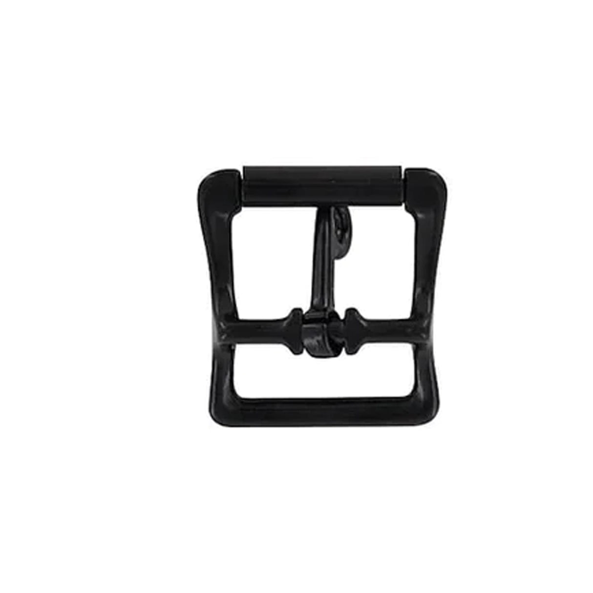 1" Black, Locking Tongue Center Bar Roller Buckle, Zinc Alloy