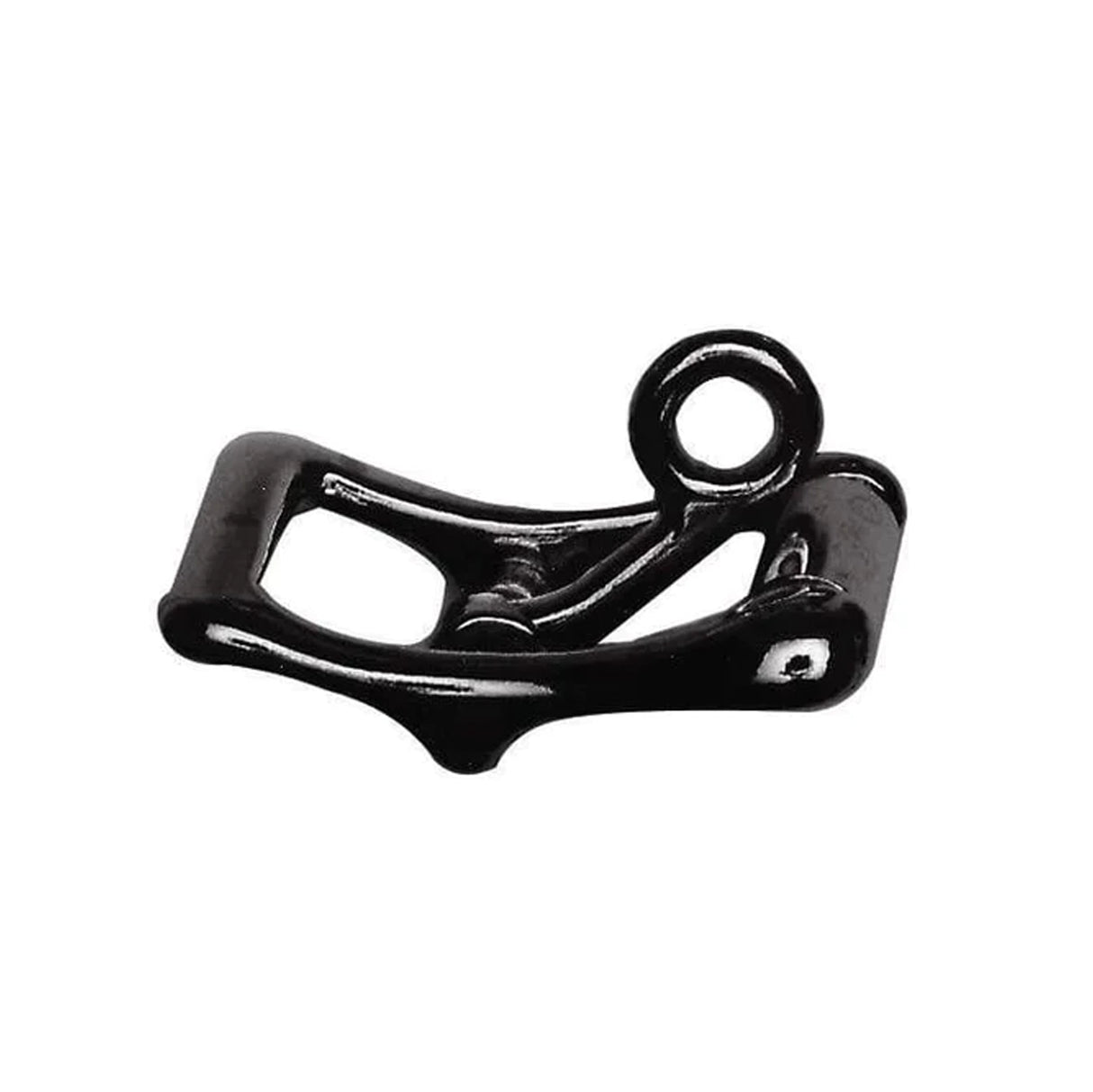 1" Black, Locking Tongue Center Bar Roller Buckle, Zinc Alloy