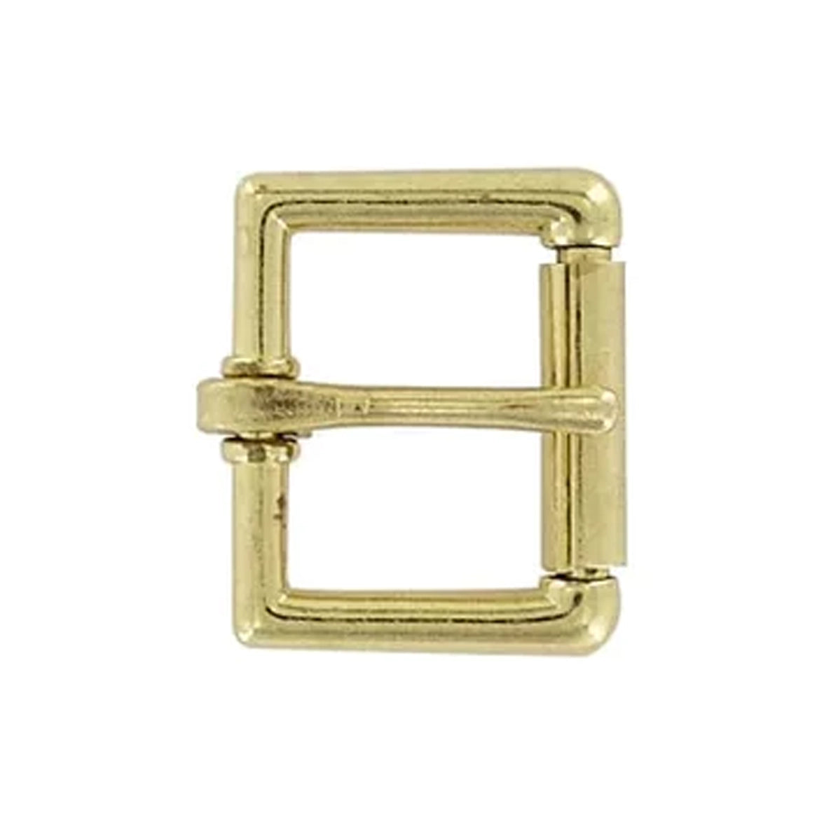 1" Brass, Heel Bar Roller Buckle, Zinc Alloy