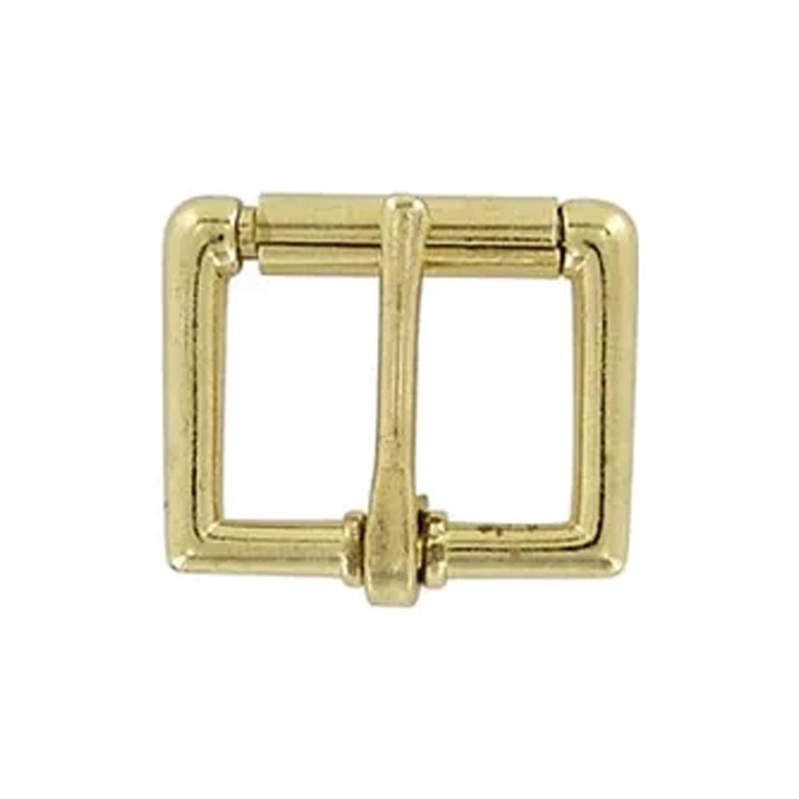 1" Brass, Heel Bar Roller Buckle, Zinc Alloy