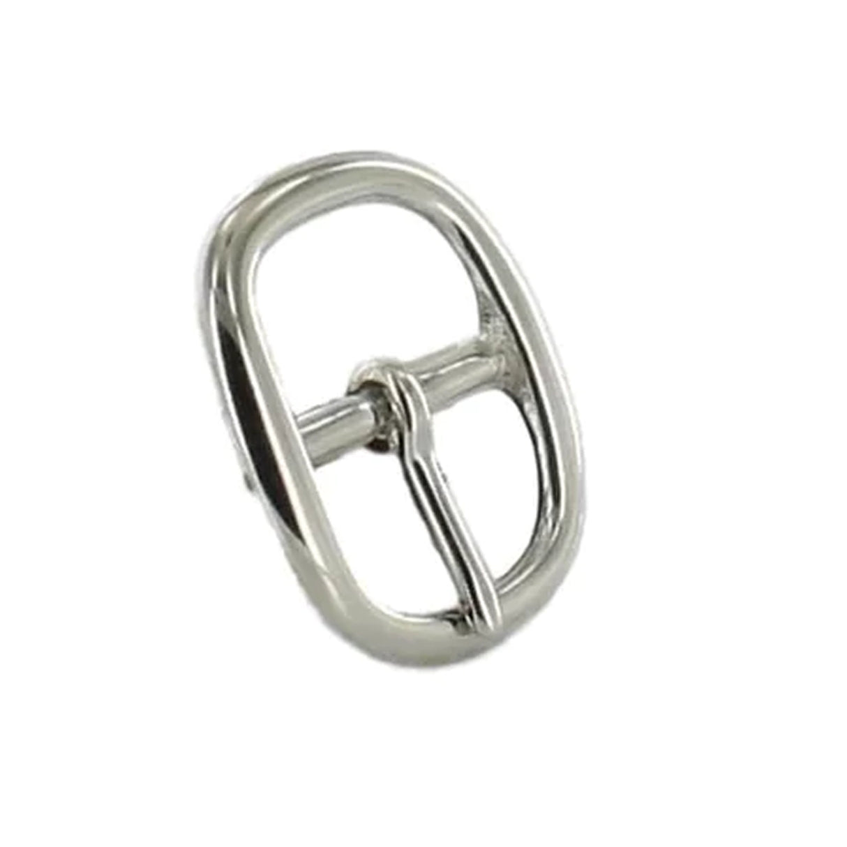 1" Nickel, 1.5"x1.75" Center Bar Buckle, Solid Brass