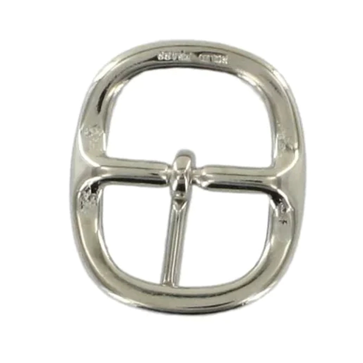 1" Nickel, 1.5"x1.75" Center Bar Buckle, Solid Brass