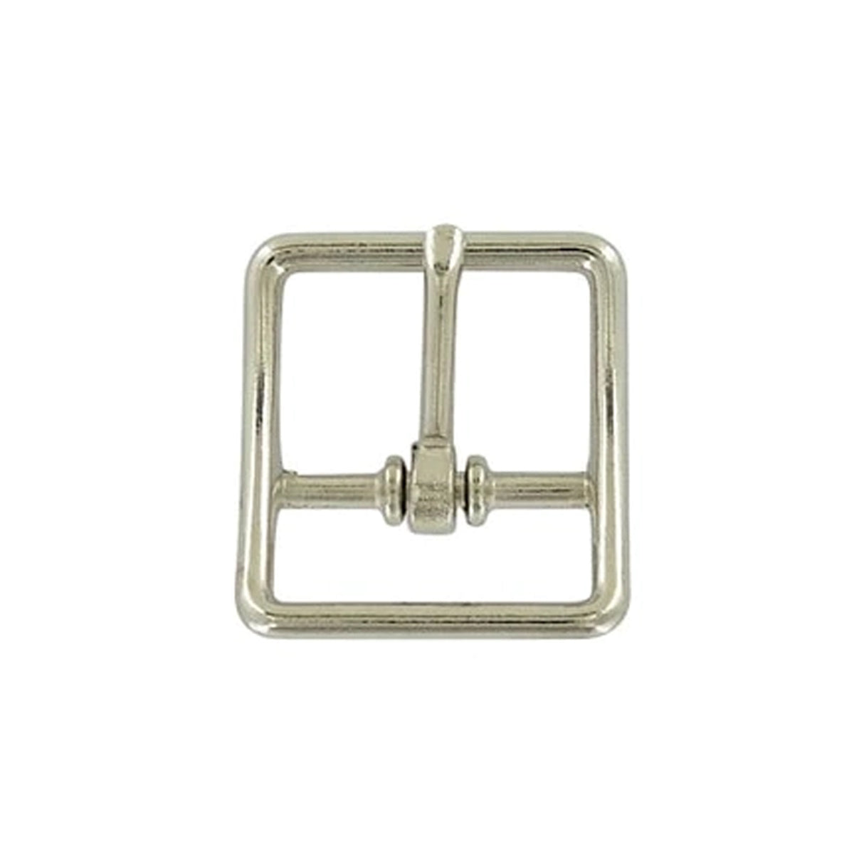 1" Nickel, Center Bar Buckle, Zinc Alloy