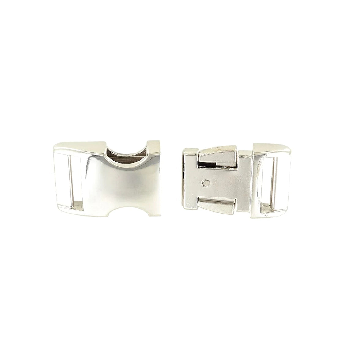 1" Nickel, Side Squeeze Buckle, Aluminum