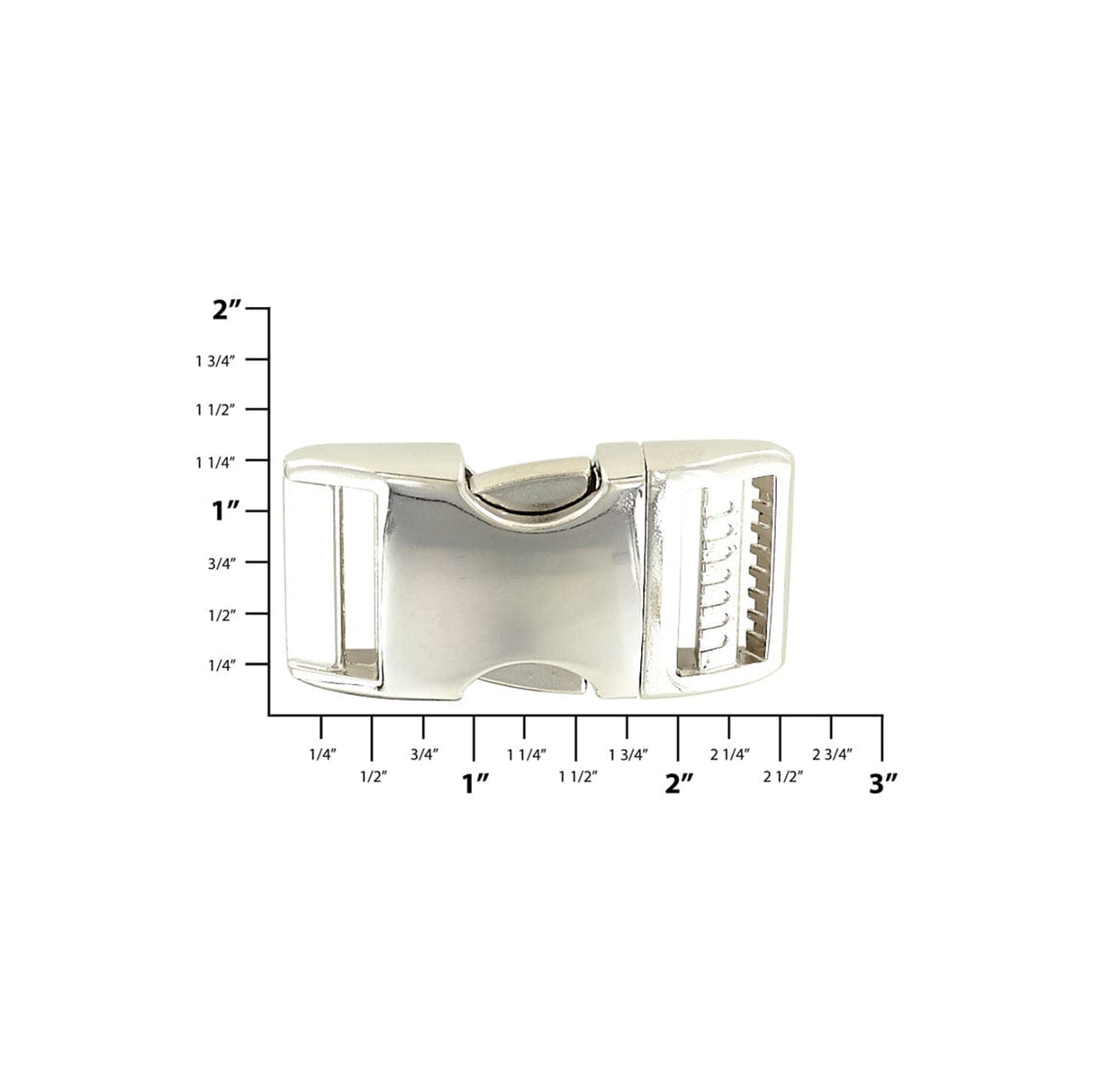 1" Nickel, Single Adjustable Side Squeeze, Aluminum