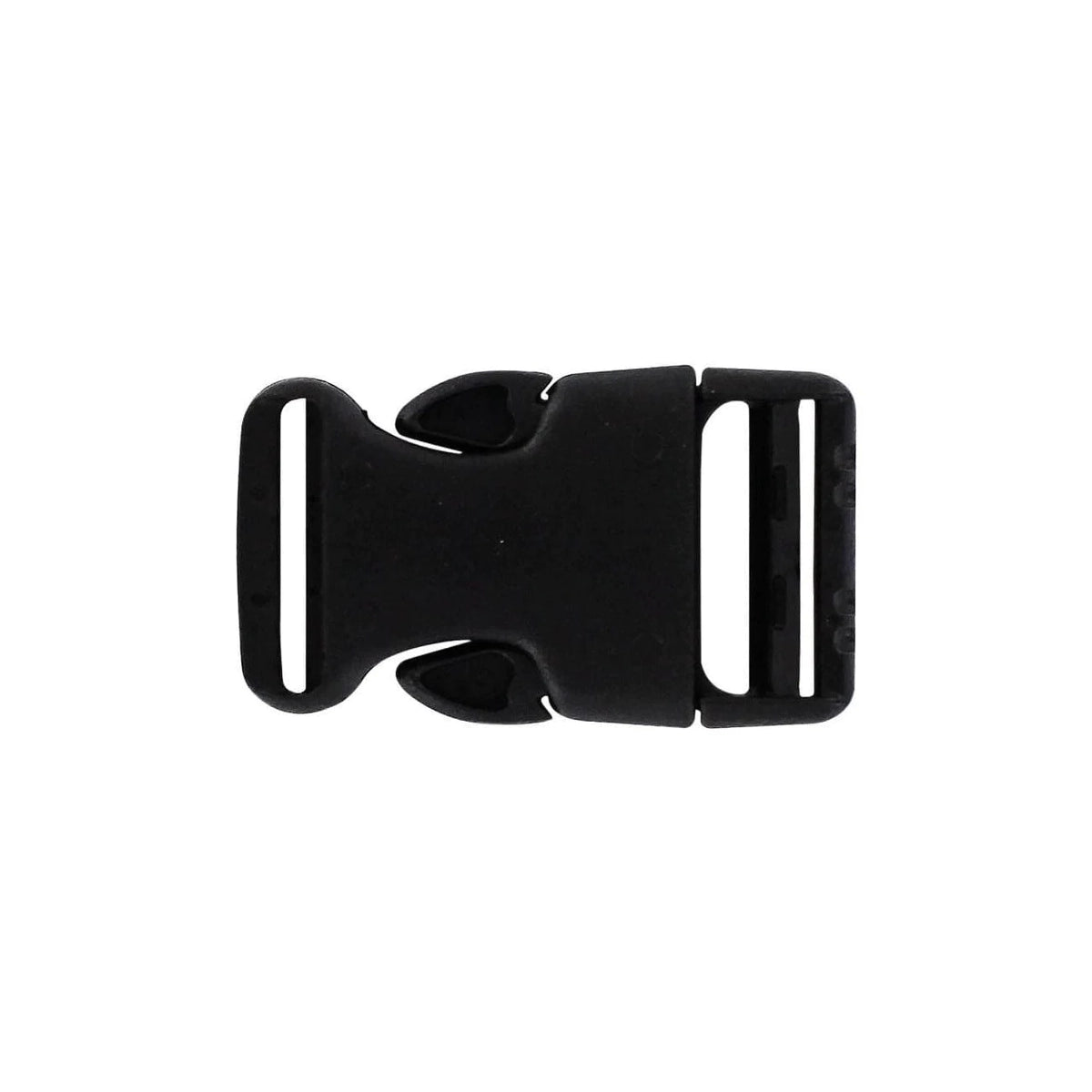 1" Black, Side Squeeze Buckle, Plastic