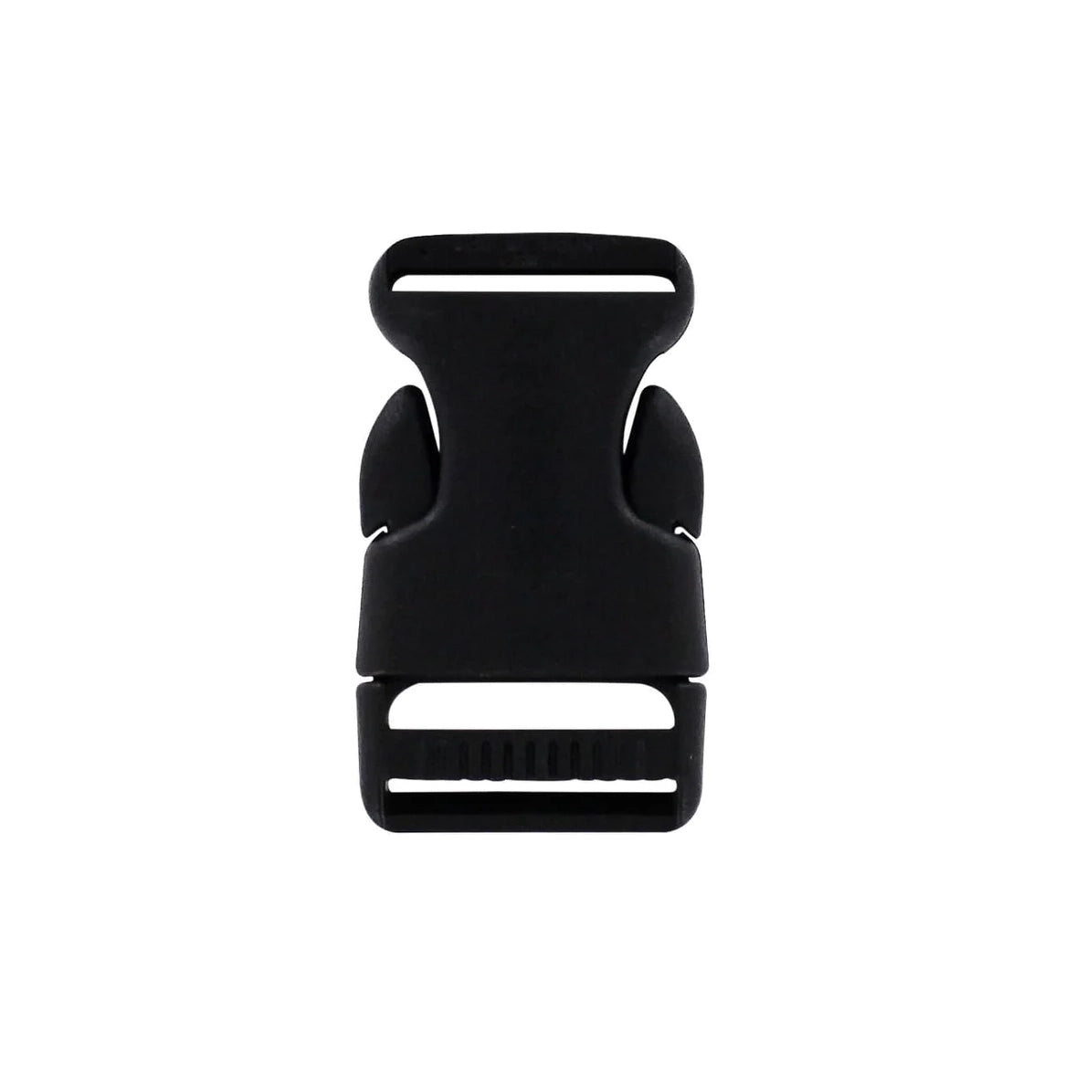 1" Black, Side Squeeze Buckle, Plastic