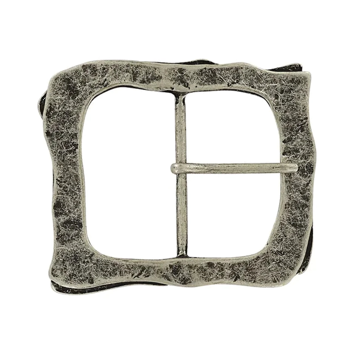 2 1/4" Antique Nickel, Artisan Center Bar Buckle, Zinc Alloy