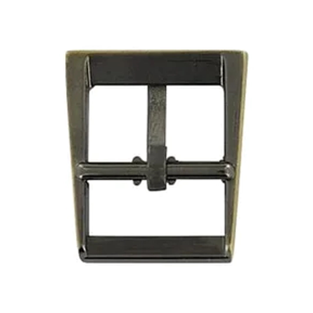 3/4" Antique Brass, Funky Center Bar Buckle, Zinc Alloy