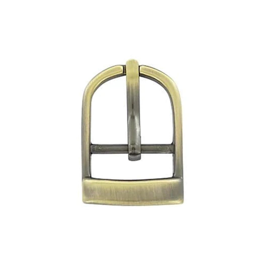 3/4" Antique Brass, 26x38mm D Shaped Center Bar Buckle, Zinc Alloy