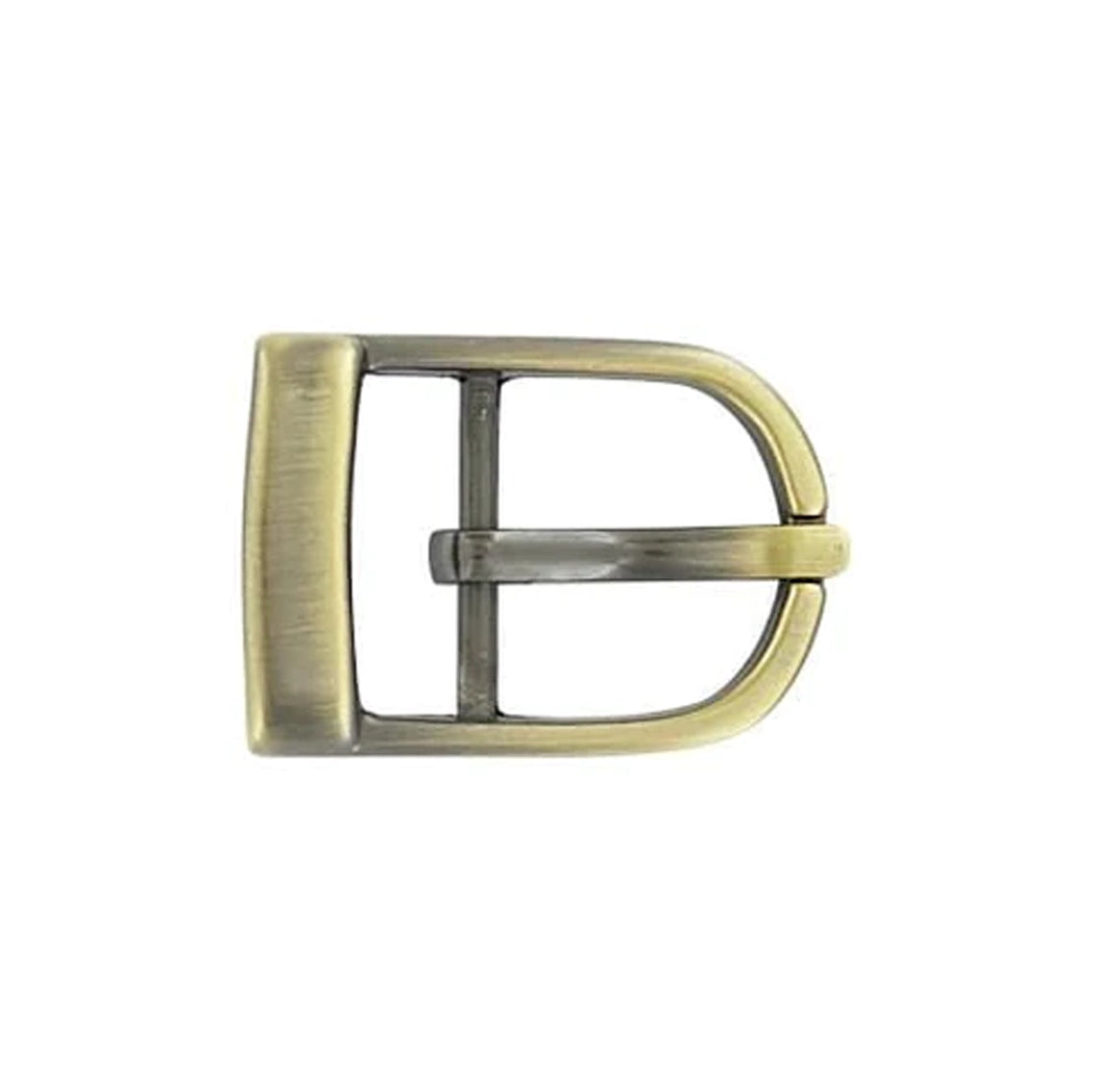3/4" Antique Brass, 26x38mm D Shaped Center Bar Buckle, Zinc Alloy