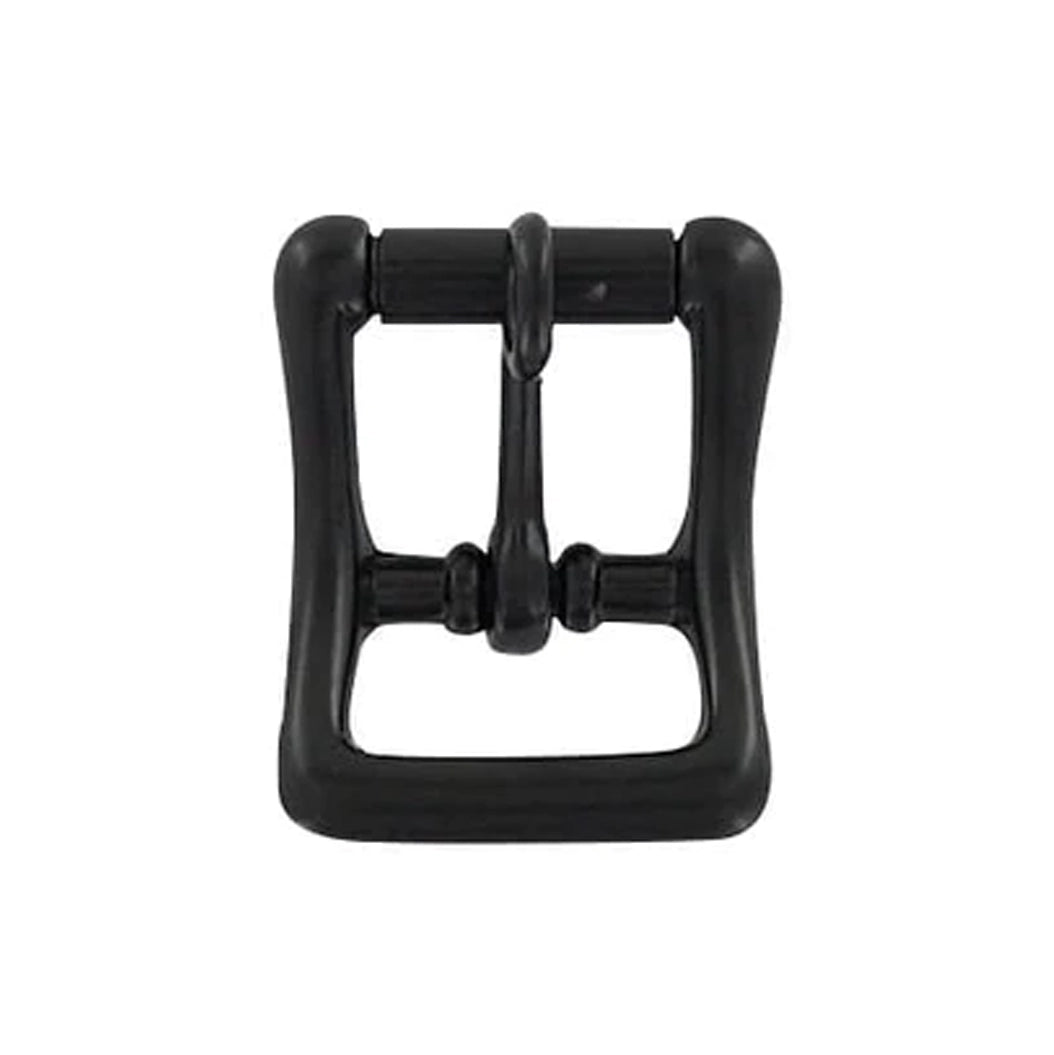 3/4" Black, 29x39mm Locking Tongue Roller Buckle, Zinc Alloy
