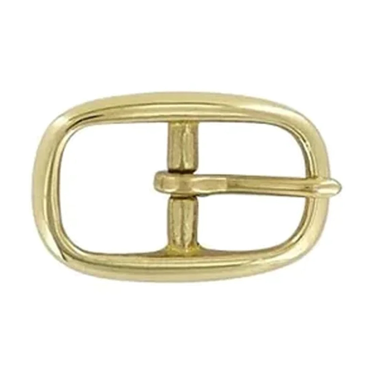 3/4" Brass, Center Bar Buckle, Solid Brass