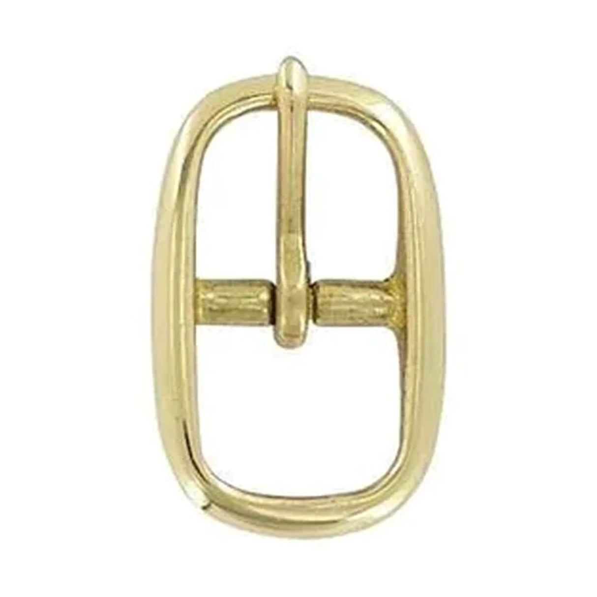 3/4" Brass, Center Bar Buckle, Solid Brass