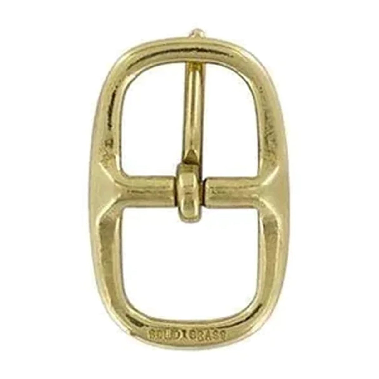 3/4" Brass, Center Bar Buckle, Solid Brass