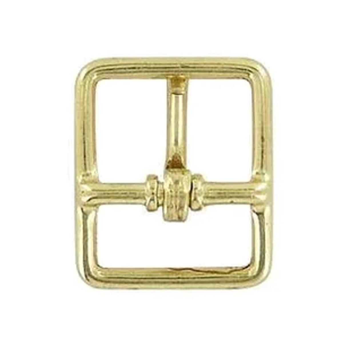 3/4" Brass, Center Bar Buckle, Zinc Alloy