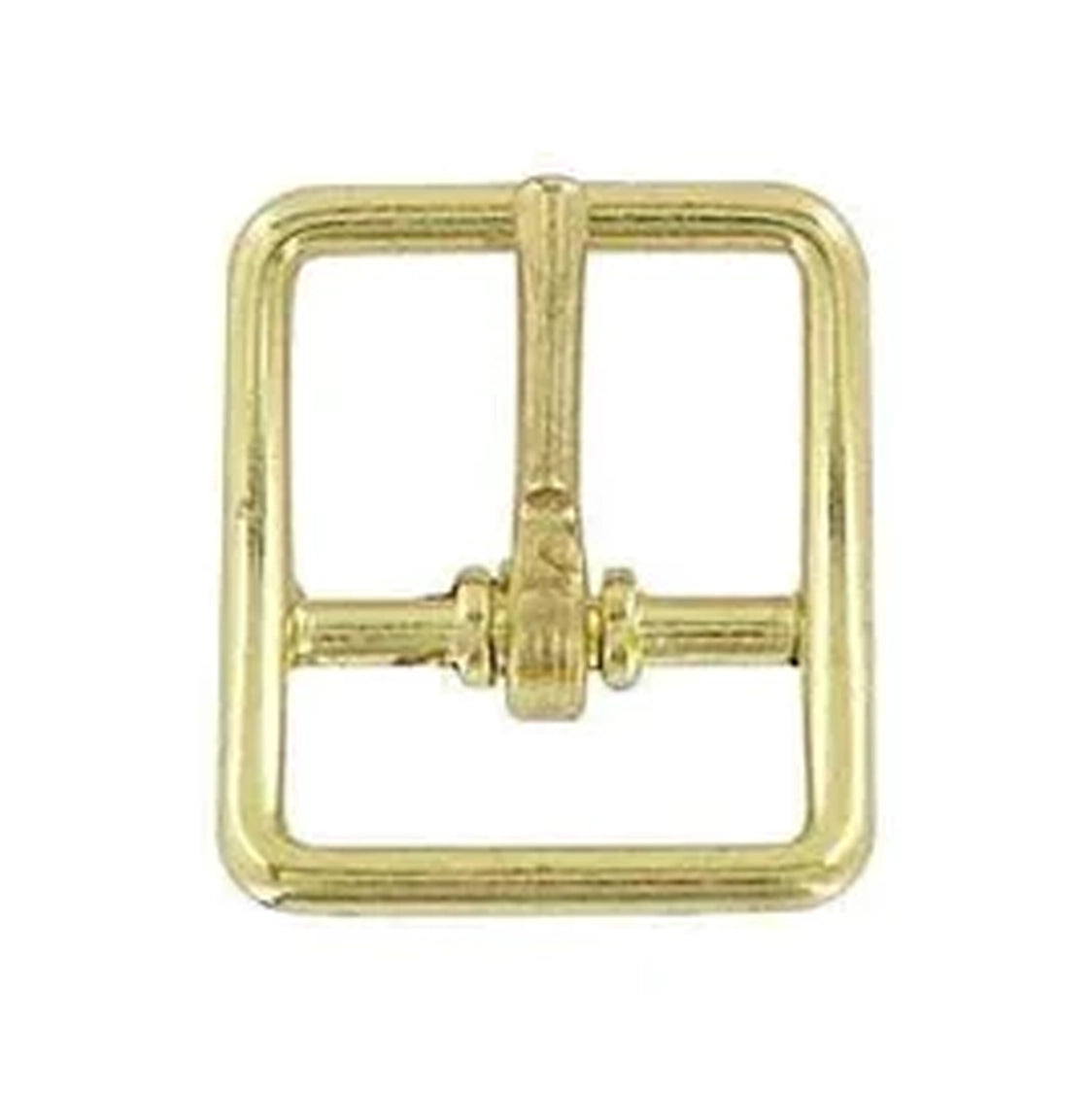 3/4" Brass, Center Bar Buckle, Zinc Alloy