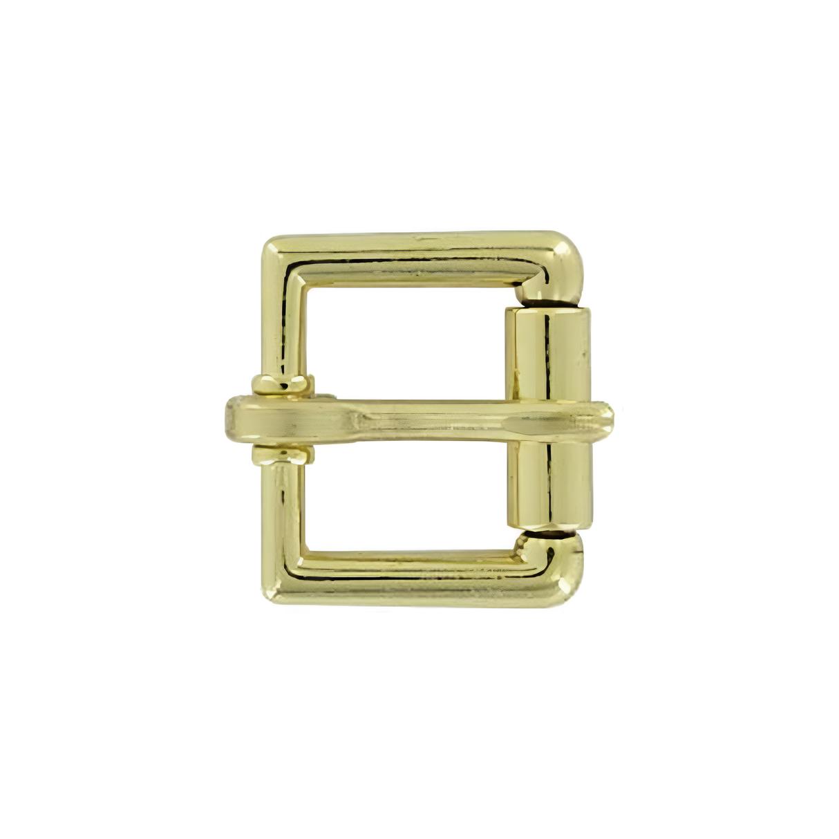 3/4" Brass, Heel Bar Roller Buckle, Zinc Alloy