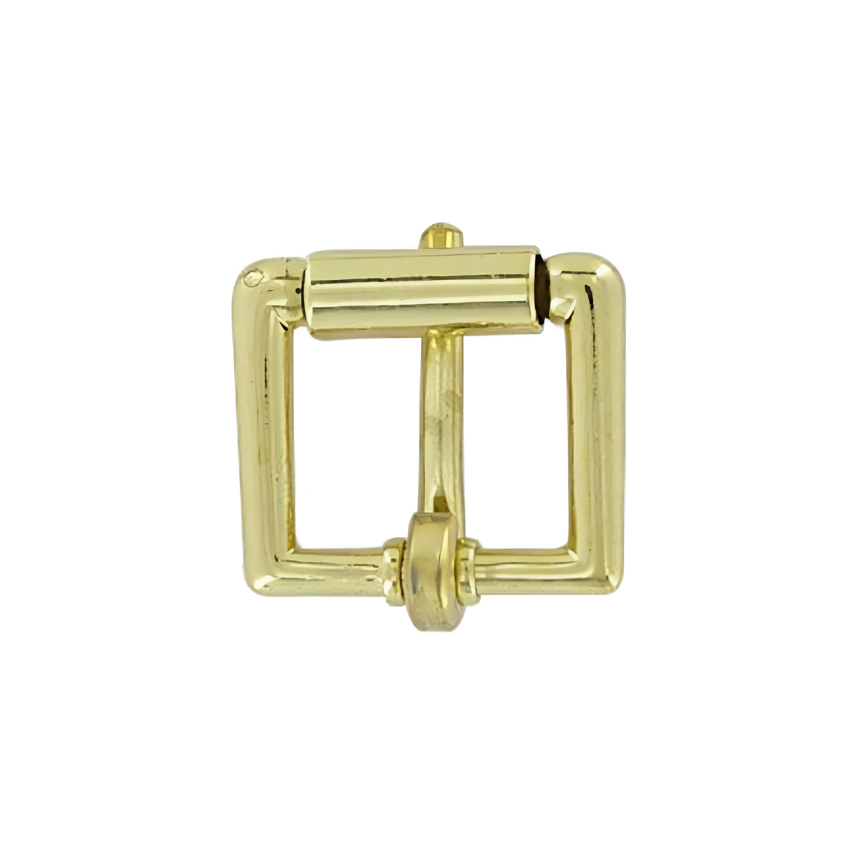 3/4" Brass, Heel Bar Roller Buckle, Zinc Alloy